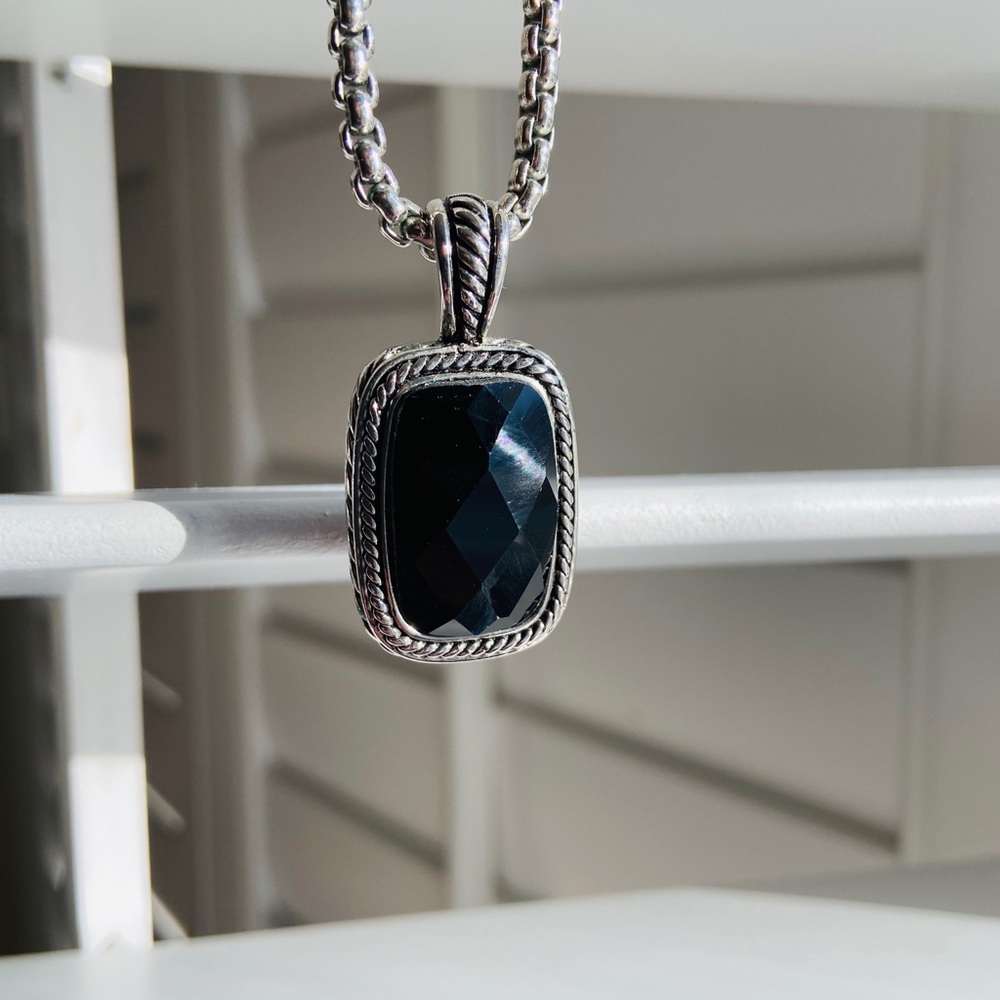 Brighton Black Crystal stone necklace